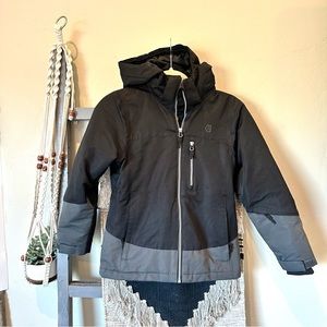 Liquid snow winter ski/snowboard hooded winter jacket